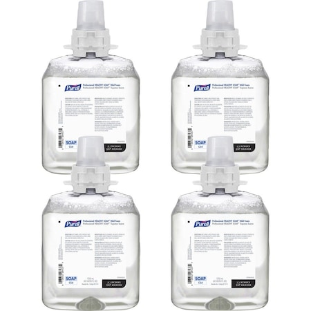 Purell Soap Refills, Foam, Prof, f/CS4 Dispenser, 1250ml, CL, PK 4 GOJ517404